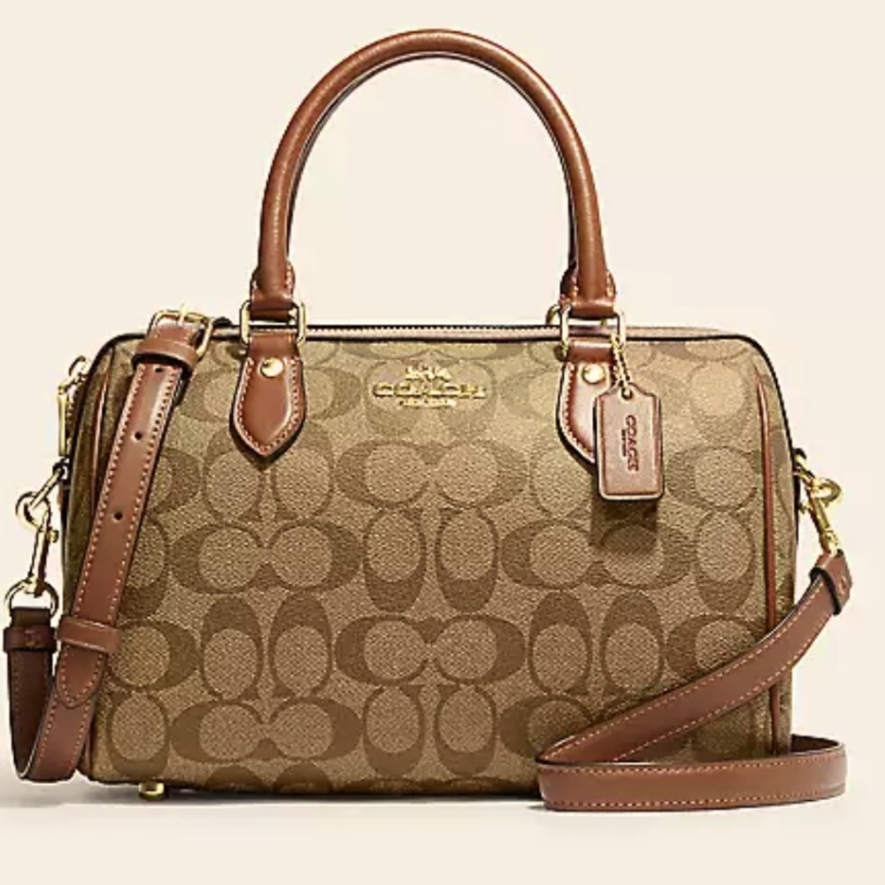❄️Holiday Sale❄️ - Coach Rowan Satchel in Signature Canvas